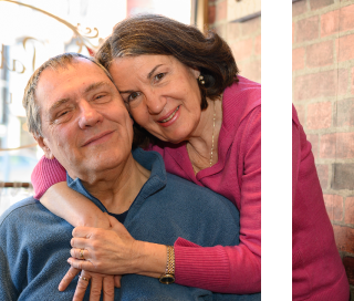 Bill, living with transthyretin amyloidosis, and his wife, Maura