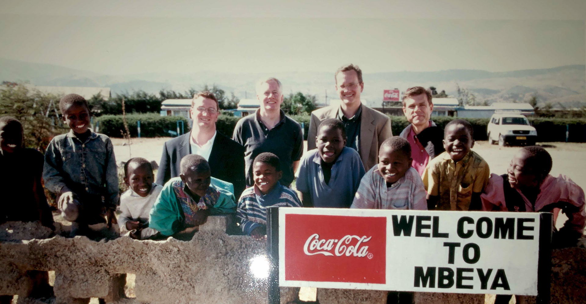 My Abbott team and me visiting Mbeya, Tanzania in 2000